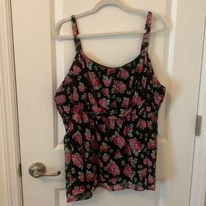 Torrid black floral camisole